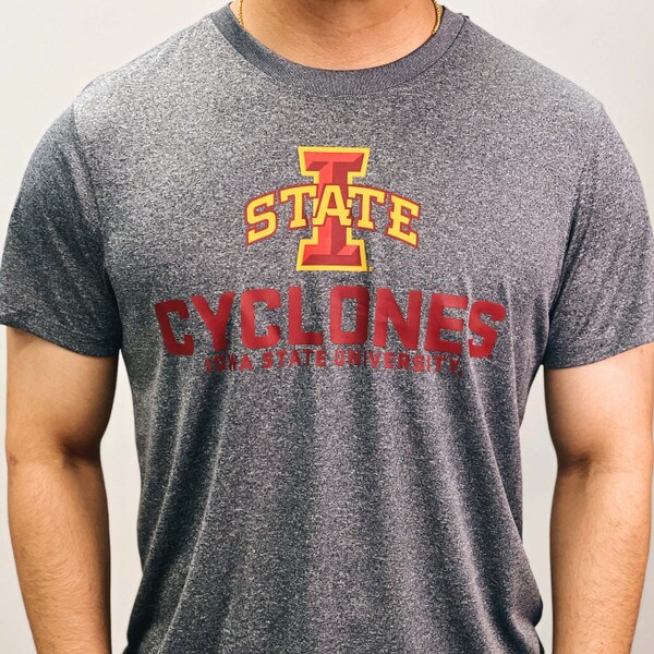 Champion® I-State Cyclones Heather Gray Impact T-Shirt